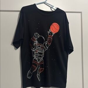 The Children's Place Black Astronaut Basketball Tee